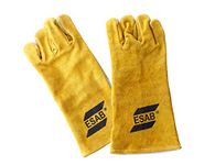 ESAB Leather Heavy Duty Welding Hand Gloves, Multicolour, Pack of 2