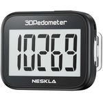 NESKLA 3D Pedometer for Walking, Simple Step Counter with Large Digital Display, Step Tracker with Removable Clip Lanyard, Accurately Track Steps for Men Women Kids Adults Seniors