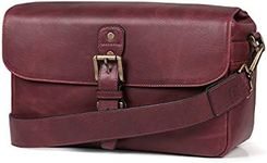 MegaGear Mirrorless, Instant and DSLR Cameras MegaGear Torres MG1703 Genuine Leather Camera Messenger Bag for Mirrorless, Instant and DSLR Cameras - Maroon Camera Messenger Bag, Maroon (MG1703)