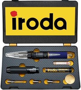 "IRODA 110K Cordless Soldering Iron Kit – 30-125W, 100+ Min Runtime Butane Heat Gun Kit For Professionals