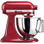 KitchenAid Artisan 4.8 Litre Stand Mixer, Die-Cast Metal, 300 Watts 5KSM125BER (Empire Red)