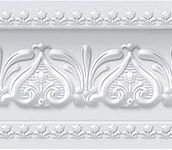 FIXPIX Royal Tulip Peel and Stick Wall Border Easy to Apply (Neutral Gray)