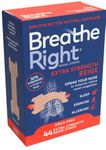 Breathe Right Extra Strength Beige 44 Pieces, Nasal Strips for Snoring, Nose Strips for Breathing, Blocked Nose Relief, Drug-Free Snoring Aid for Men and Women, Pack of 44