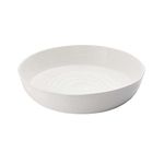 Portmeirion Sophie Conran White Round Roasting Dish | 11 Inch Casserole Baking Dish for Oven | Made from Fine Porcelain | Dishwasher and Microwave Safe