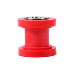 Universal Pulley Tensioner Chain Roller, 10mm Chain Roller Slider Tensioner Wheel Guide for Motorcycle Pit Dirt Mini Bike Atv(Red)