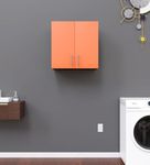 SPYDER CRAFT 2 Door Olive Modern Kitchen Cabinet -Transform Your Space with Ample Storage,Chic Style & Easy Organization for Effortless Cooking||Color:-Black & Orange|| Assembly-DIY (Do-It-Yourself)