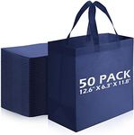 50 Pieces Reusable Totes Bag Bulk, 