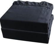 Home Beyond & HB design - 2-Pack Fitted Sheet, Ultra Soft Brushed Microfiber, Wrinkle Fade & Shrinkage Resistant, Deep Pocket Bed Sheet (Twin XL, Black)