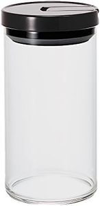 Hario Glass Canister for Coffee and Tea, 1000ml, Black