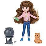 Wizarding World Brilliant Hermione Granger Collectible 8 inch Doll Gift Set with 5 Accessories and 2 Outfits Kids Toys for Girls and Boys Ages 5 and up