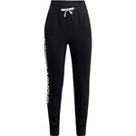 Under Armour girls Rival Fleece Joggers , Black (002)/Cerise , Youth Medium