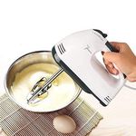 DRUDRAYA 260 WATT Electric Hand Mixer, Egg Beater and Blenders with Chrome Beater 7 Speed Control (D10)