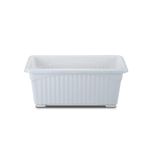 Kraft Seeds by 10CLUB Plastic Window Planters - 1 Pc (13 Inch, White) | Planting Pots for Home Plants | Planters for Home Gardening | Pots for Lawns and Gardens | Flower Pots for Home Balcony