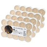 Ikea GLANSLIND Fireplace-Scented Tealight Candles, Smoky Vanilla & Caramel, Light Beige, 3.5h Burn Time - Set of 120