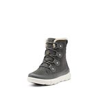 SOREL Women's Explorer II Joan Faux Fur Waterproof Boot - Grill, Fawn - Size 6.5