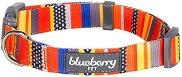 Blueberry Pet Essentials Nautical Flags Inspired Designer Adjustable Dog Collar, Neck 7.5"-10", X-Small