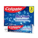 Colgate MaxFresh Cool Mint Gel Toothpaste - Fluoride Whitening Formula with Enamel Protection for a Fresh Clean Smile - Dentifrice for Daily Oral Care 150ml, 3 pack