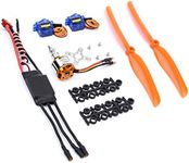 FPVDrone RC A2212 1400KV Brushless Motor+30A ESC+SG90 Servos+8060 Propeller for RC Plane Airplane