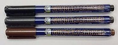 Gundam Marker Value Set -GM01&02&03- (Black, Gray, Brown)