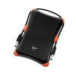 Silicon Power 1TB Rugged Portable External Hard Drive Armor A30, Shockproof USB 3.0 for PC, Mac, Xbox and PS4, Black