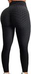 SEASUM Women's High Waist Yoga Pants Tummy Control Slimming Booty Leggings Workout Running Butt Lift Tights XL