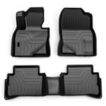 FIILINES Custom Fit for Mazda CX5 Floor Mats CX-5 2024 2025 2017-2023, 3D All Weather Floor Liners for Mazda CX-5, 1st & 2nd Row Liner Set Black