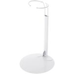 Plymor DSP-70W White Adjustable Doll Stand, fits 12, 13, 14, 15, 16, and 17 inch Dolls or Action Figures, Waist adjusts from 6 to 8 inches Around