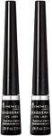 Rimmel Exaggerate felt tip liquid eyeliner, 2 Count, Black