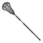 STX Lacrosse Fortress 700 Complete Women's Stick w/Crux Mesh 2.0 Pocket, Black