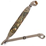 HUNTPAL 2 Point Non-Swivel Gun Sling Slip On Shotgun Sling with Thumb Hole, Neoprene Padded No Need Drill Rifle Sling