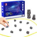 MORAINJAY Magnetic Chess Set, Portable Educational Checkers Game for Kids and Adult,Creative Table Top Magnet Strategy Game for Travel,Camping,Family Party