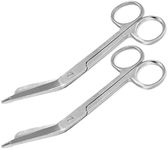 Ever Ready First Aid Medical and Nursing Lister Bandage Scissors 5.5" - Stainless Steel - Surgeries, Medical Care and Home Health Care - 2 Pack