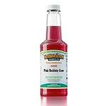 Hawaiian Shaved Ice Syrup Pint, Pink Bubble Gum Flavor, Great For Slushies, Italian Soda, Popsicles, & More, No Refrigeration Needed, Contains No Nuts, Soy, Wheat, Dairy, Starch, Flour, or Egg Products