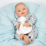 Paradise Galleries Realistic Reborn Baby Doll Chubby Big Boy with Dimples, Comes with Magnetic Pacifier, Made in GentleTouch Vinyl & Weighted Body, 5-Piece Gift Set