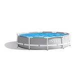 Intex 10'x30 Prism Metal Frame Round Outdoor Above Ground Swimming Pool,No Pump