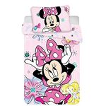 Minnie Mouse butterfly toddler bed linen, 100 x 135 cm, 40 x 60 cm, 100% cotton