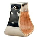 HILASON 172158ss-4 4in Metal Bound Wood Bell Stirrups(10)