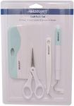 Westcott 00502 Die Cutting Crafting Tools Set with Crafting Tweezers, Detail Scissors, XL Scraper and Weeder Tool, 4 Piece
