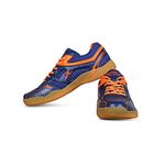 Vector X CS-2100 Court Shoes for Boys & Girls (Blue-Orange) (Size-10)