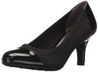 LifeStride Women's Parigi Stretch Dress Pump, Black, 6 M US