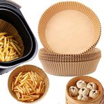 Air Fryer Liners,100Pcs Parchment Paper, Air Fryer Disposable Paper Liner for Microwave, Air Fryer Basket Paper Liners Square Free of Bleach