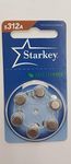 STARKEY hearing aid batteries, size 312, pack of 5 strips (30 cells)