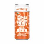 Coolberg Peach Non Alcoholic Beer 300ml CANs - Pack of 2 (300ml x 2)