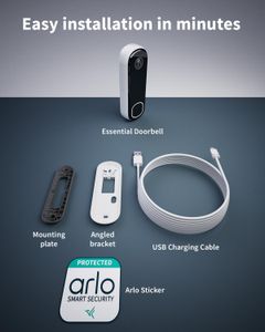 Arlo Wireless Doorbell Camera – White Video Security