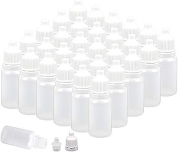 Nicunom 150 Pack Plastic Dropper Bottle, 10ml Clear Empty Squeezable Drop Bottles Essential Oil Bottle Containers Eye Liquid Dropper with Cap