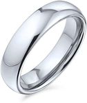 Plain Simple Dome Couples Titanium 