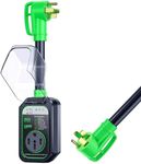 GEARGO RV Surge Protector 50 Amp RV Circuit Analyzer Surge Guard Full Protection(9500 Joules), RV Adapter Plug for Camper (Green)