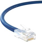 InstallerParts (100 Pack Ethernet Cable CAT6 Cable UTP Non-Booted 6 FT - Blue - Professional Series - 10Gigabit/Sec Network/High Speed Internet Cable, 550MHZ