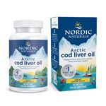 Nordic Naturals Arctic Cod Liver Oil | 750 Mg Omega 3 Fish Oil EPA & DHA Supplement | Omega 3 Cod Liver Oil Liquid For Heart, Brain Health & Optimal Wellness | Flavour Lemon Fish Oil 90 Softgels