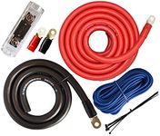 SoundBox PK0-17, 0 Gauge Amp Kit Power Amplifier Install Wiring Cables - 7500W